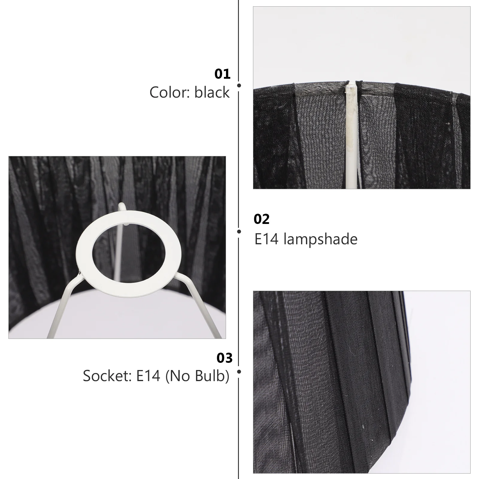 

Lamp Cover E14 Socket Chiffon Table Lamp Shade Modern Dustproof Indoor Light Cover For Home Bedroom Study Hotel