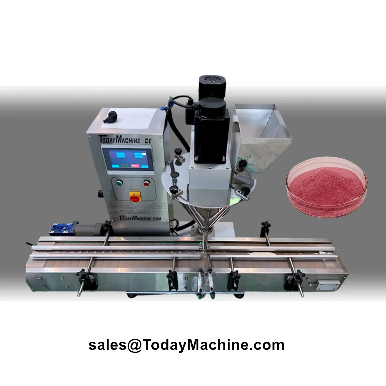 Máquina Automática para Llenar Botellas y Frascos de Especias, Condimentos, Ajo y Chile en Polvo