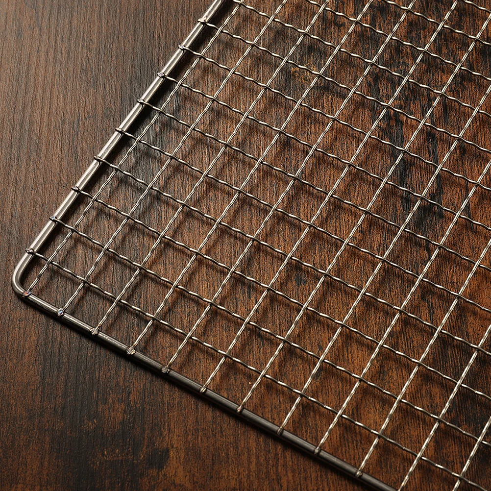 

1Pcs Stainless Steel Bbq Grill Mesh Eco Friendly Portable Heat Resistant Barbecue Grill Pad for Picnic Bbq Pad