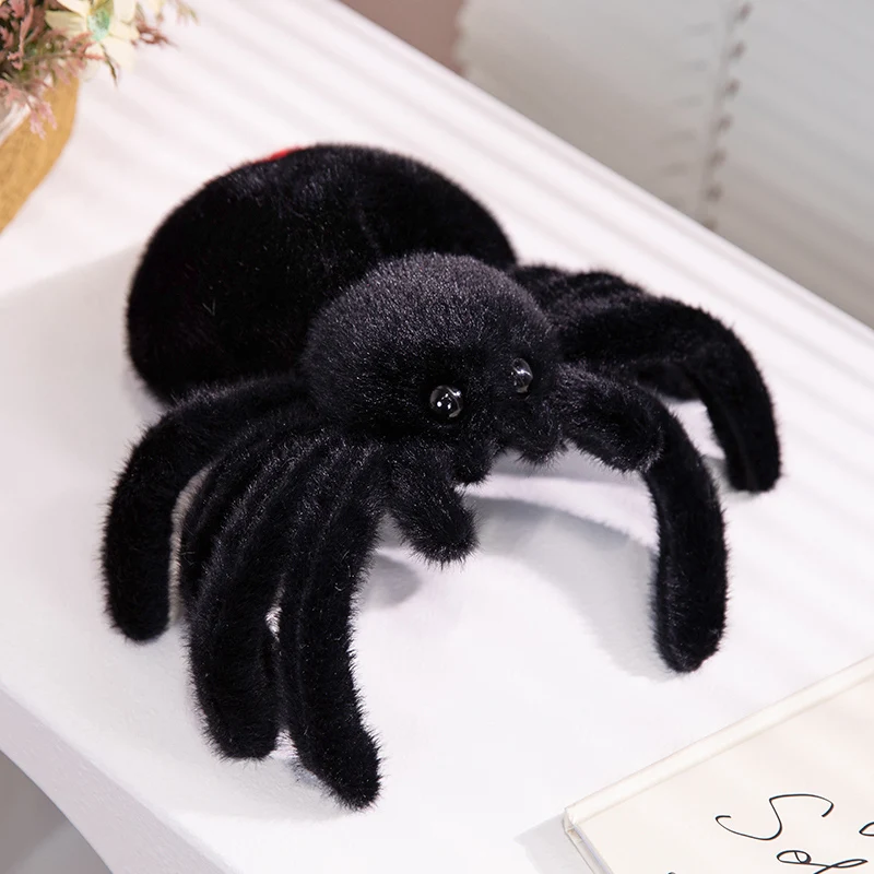 Llifelike Spider Plush Stuffed Animals Simulation Spider Toy Small Size Real Life Spider Pillow Kids Toy Funny  Gift for Boys