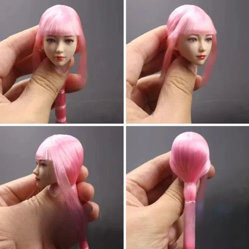 متوفر 1/6 مقياس جديد أنثى الجندي شعر مستعار مع دمى المغناطيس اكسسوارات ل 12 ''I8toys Zctoys رئيس نحت عمل نموذج لجسم #6