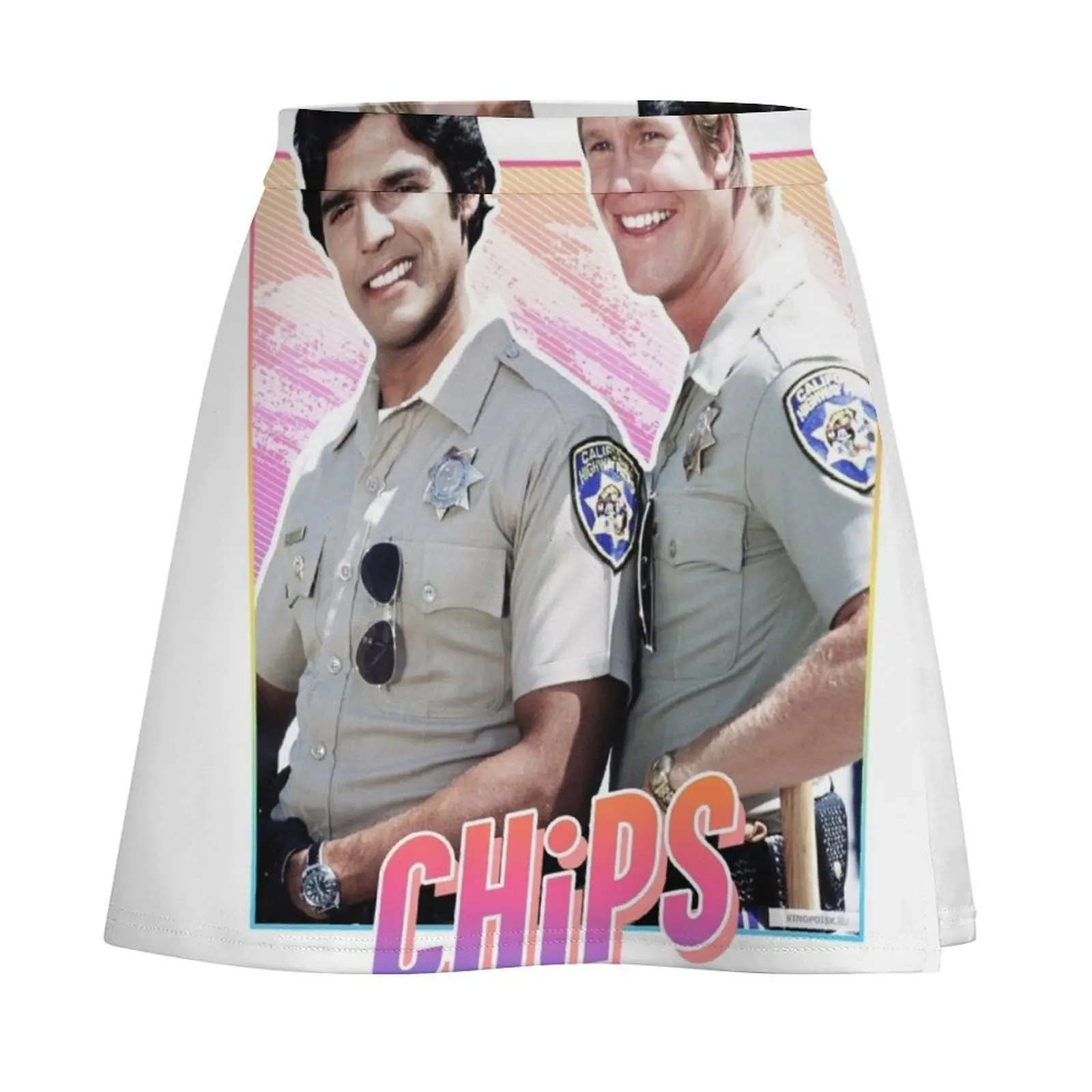CHiPs - 80s design Mini Skirt new in clothes summer outfits for women 2026 Mini Skirt