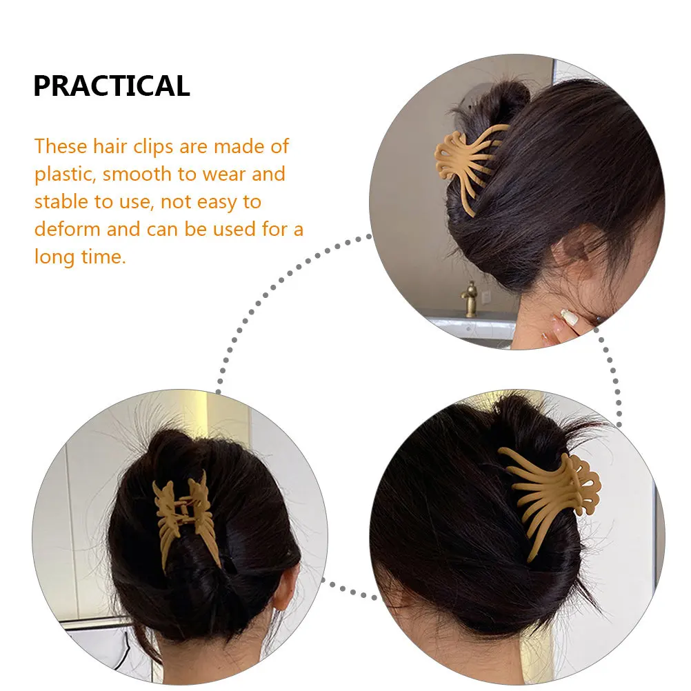 

6Pcs Minimalist Hair Claw Clips Large Jaw Clips for Women Thick Long Hair Styling Accessories for Daily Use Shower Face Wash