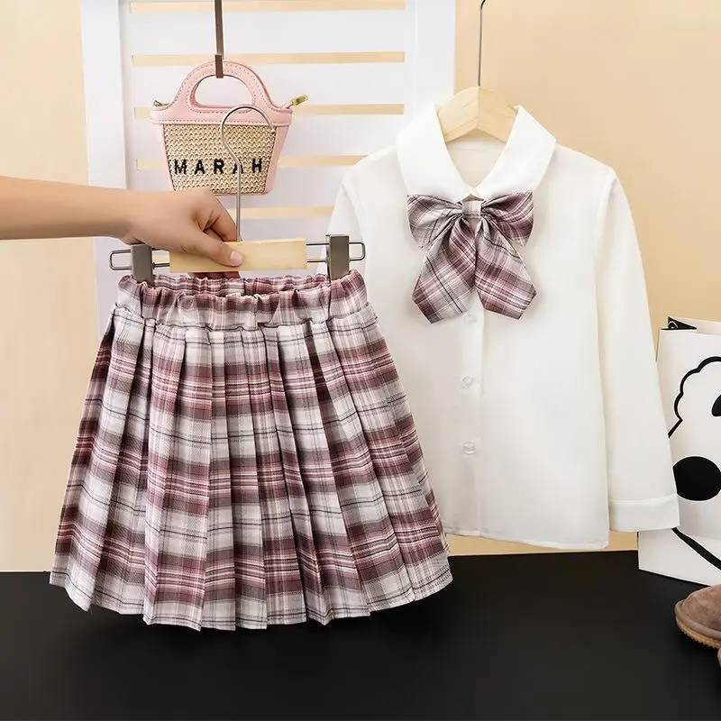 Sanriou Girl My Melody معطف بأكمام طويلة تنورة كورومي ذات ثنيات على طراز الكلية Jk مجموعة سترة وقميص وتنورة هدية مهرجان كرتوني #4