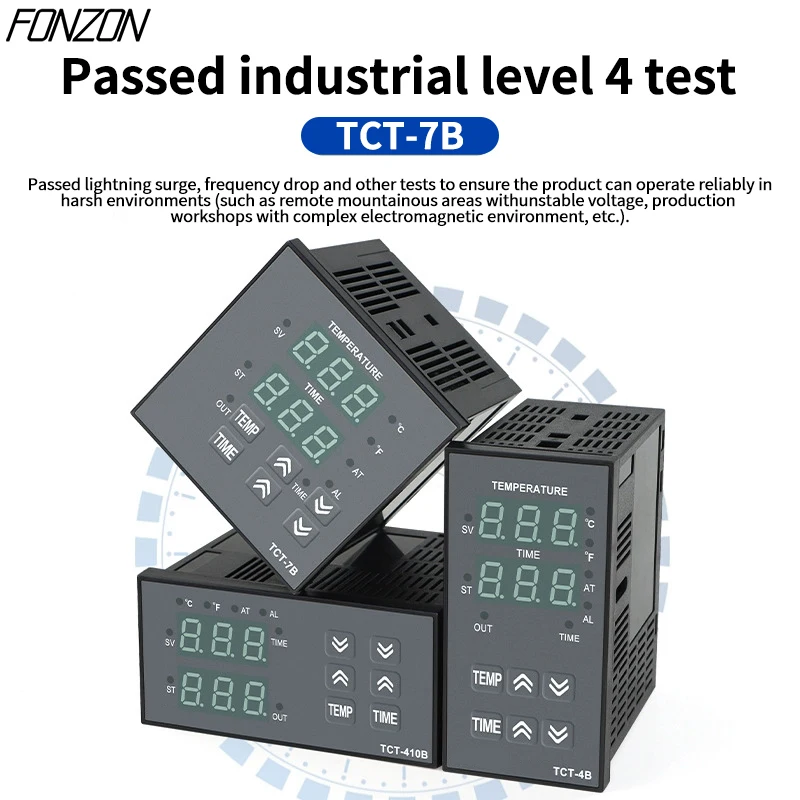 96*48 TC Multifunctional Digital Display Temperature Controller AC100-240V High-precision Temperature Controller Timer