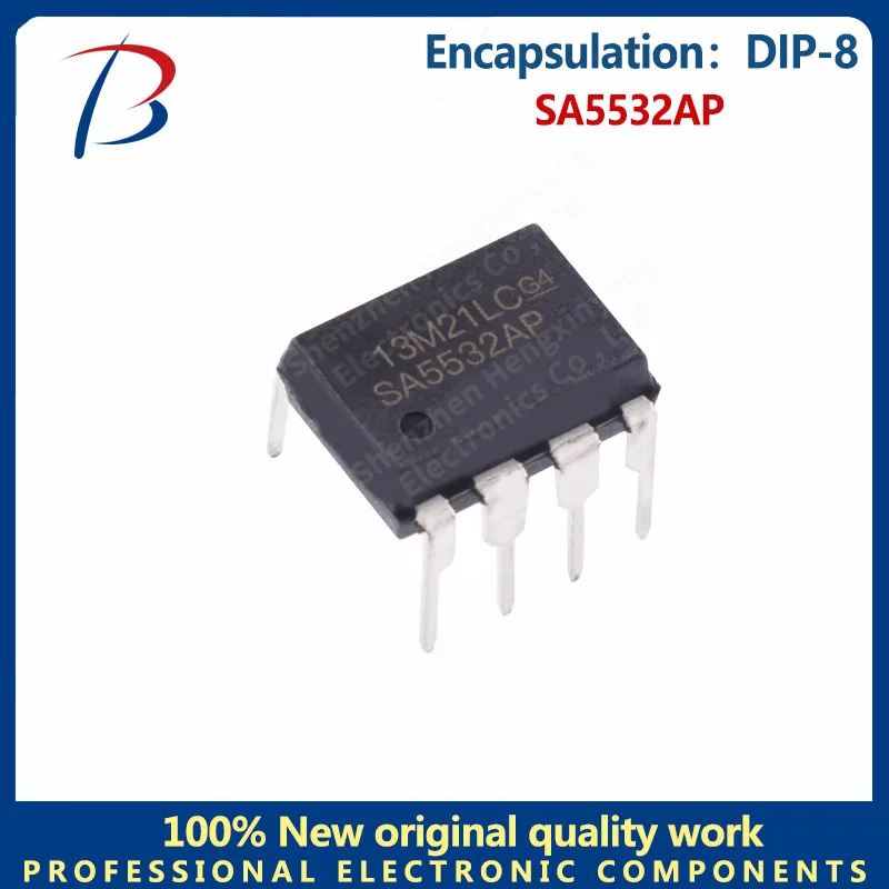 

10PCS SA5532AP audio dual amplifier chip package DIP-8