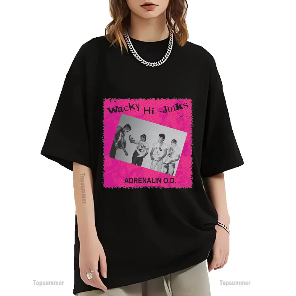 Мягкие амортизирующие Адреналин О. Д. Альбом Футболка Adrenalin O.D. Мужская Футболка Rock Band из хлопка