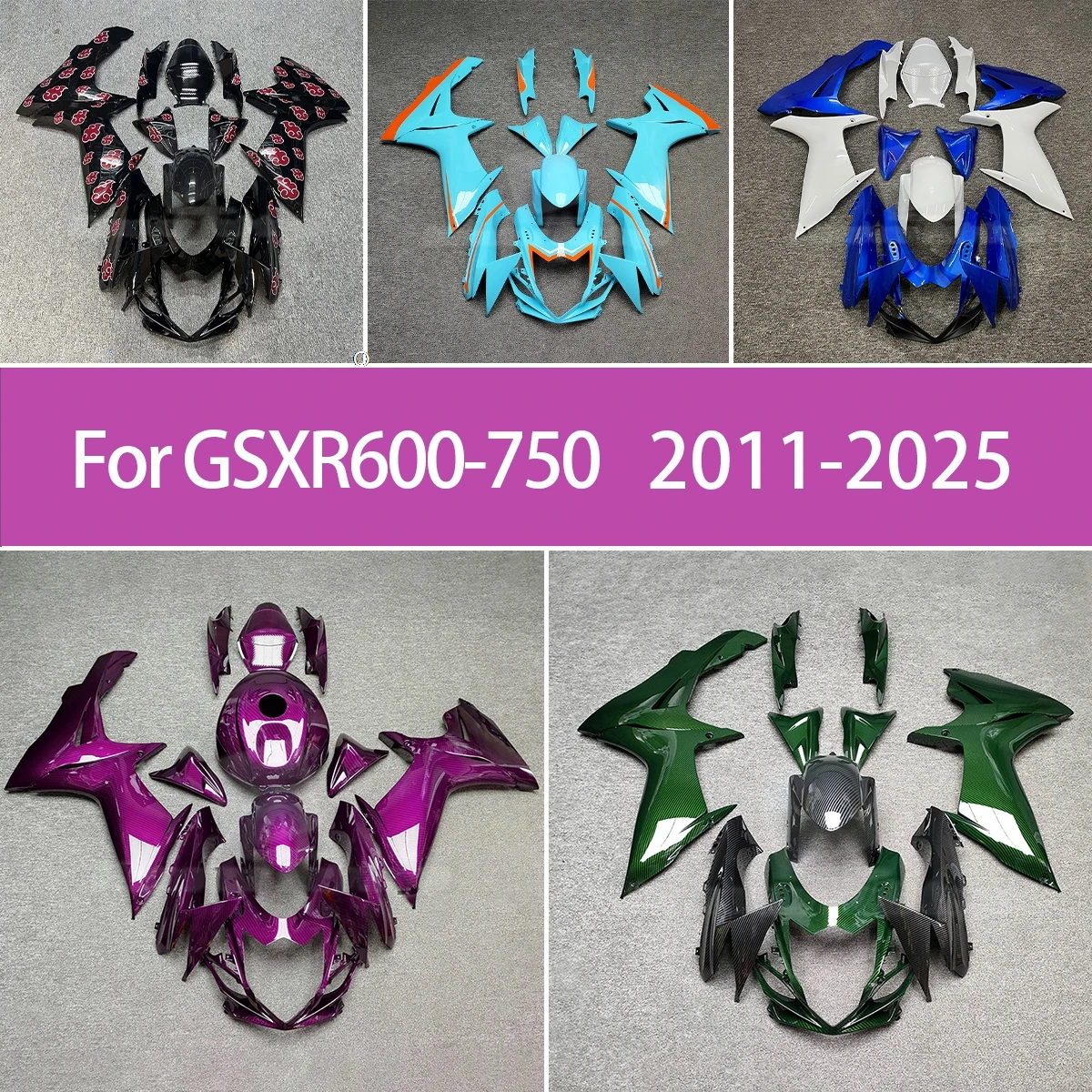 New Full Set For Suzuki 2011-2025 GSXR600 GSXR750 Professional Fit Motorcycle Fairings 11-25 GSXR600 750 Affordable Price