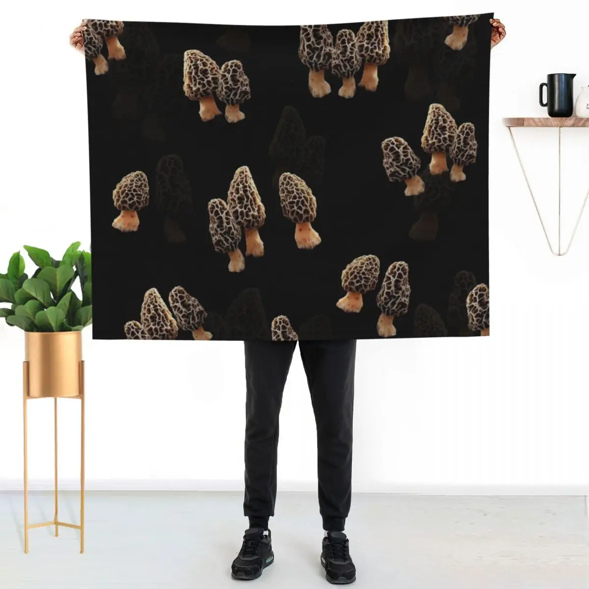 

Morels Throw Blanket Warm Napping Blanket for Office Couch Bed