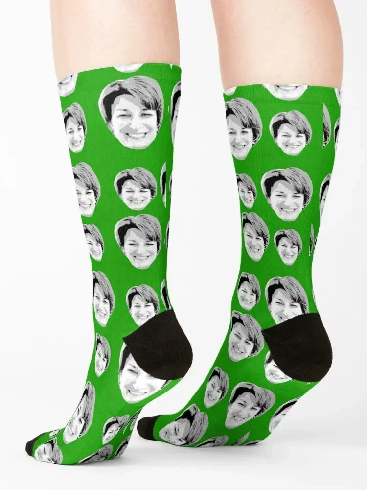 Amy Klobuchar Pattern Socks retro Soccer floral new in's Socks Men's Women's
