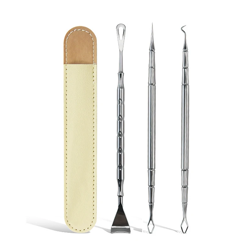 Blackhead Remover Pimple Popper Tool Acne Needle Removing Treatment Comedone Whitehead Popping Zit Nose Face Blemish Extractor