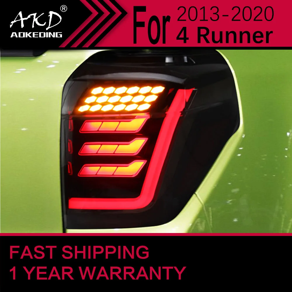 Car Lights for Toyota 4 Runner LED Tail Light 2013-2020 Rear Stop Lamp Brake Signal DRL Reverse Automotive Accessories 5.0 1 Re