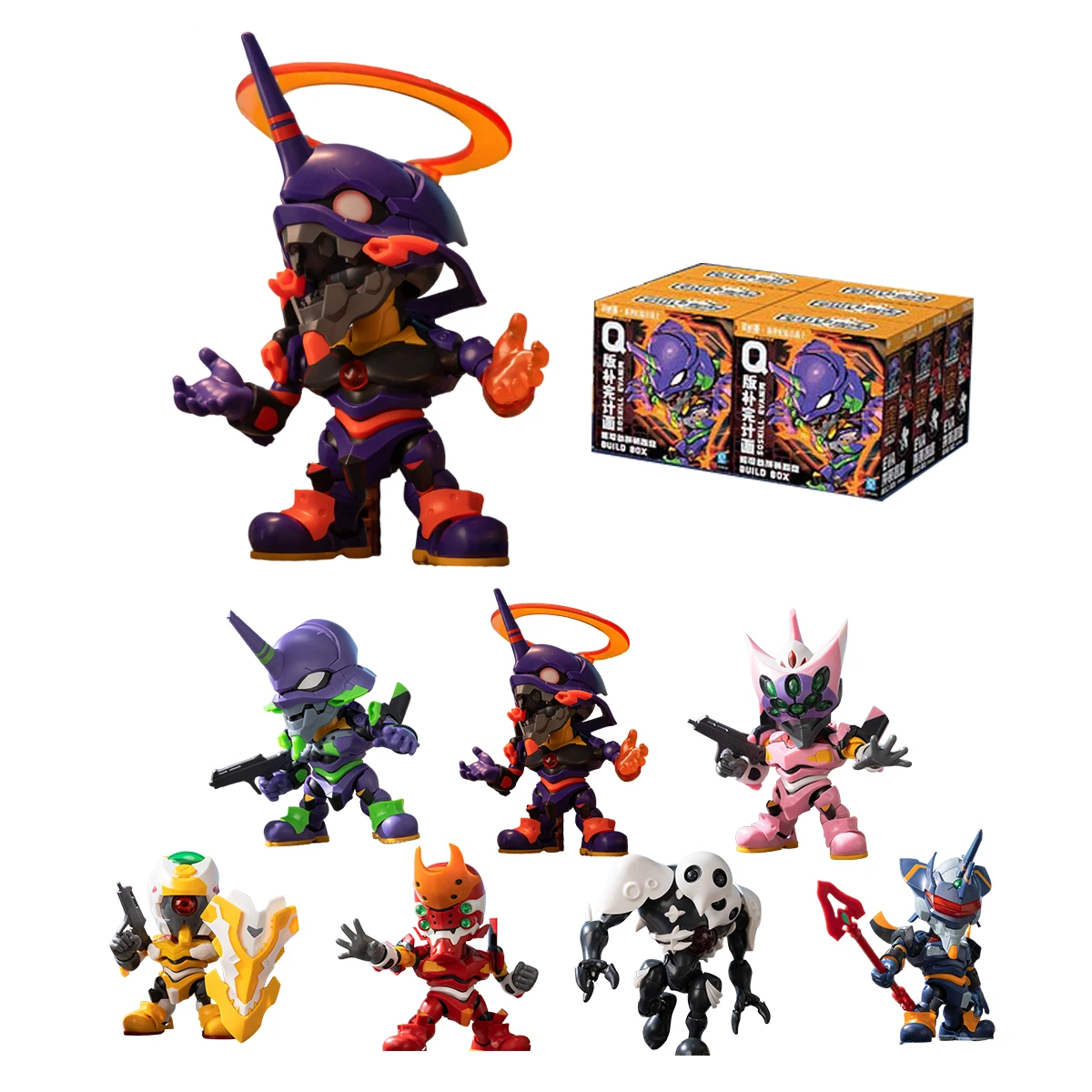 HIPLAY SOSKILL × مجموعة صندوق تجميع مفصلية فائقة النيون Genesis Evangelus على شكل صندوق أعمى