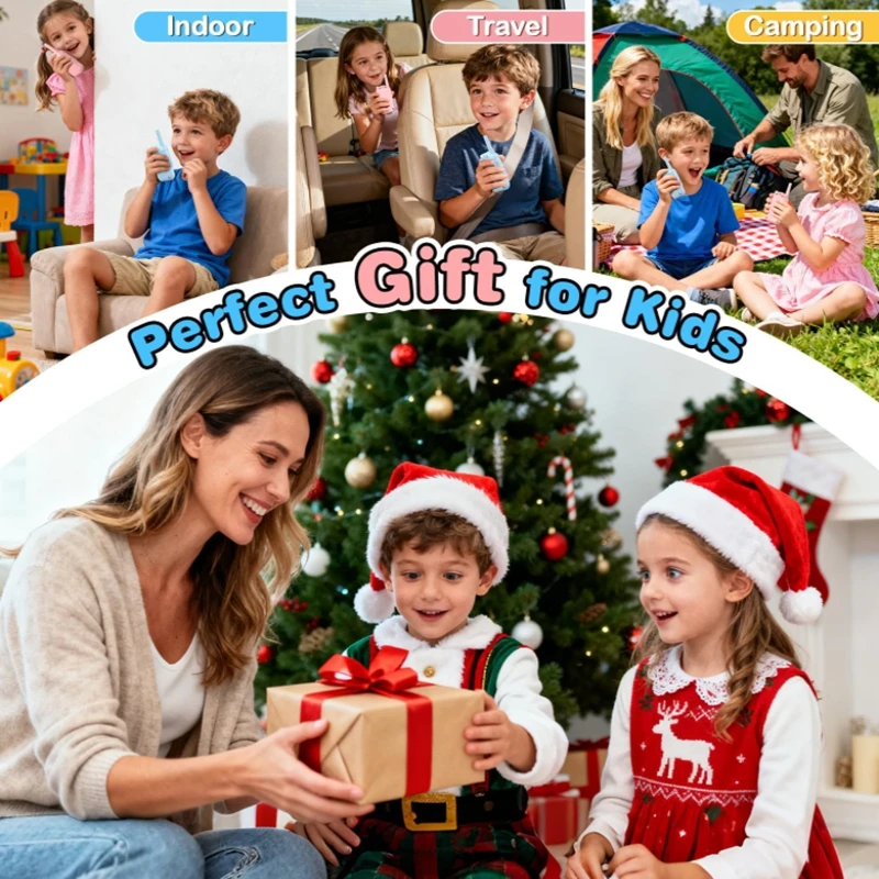 Video Walkie Talkie voor kinderen met 2 "HD-scherm HD-oproepintercom met één klik voor kinderen Gadgets Technologie Cadeau