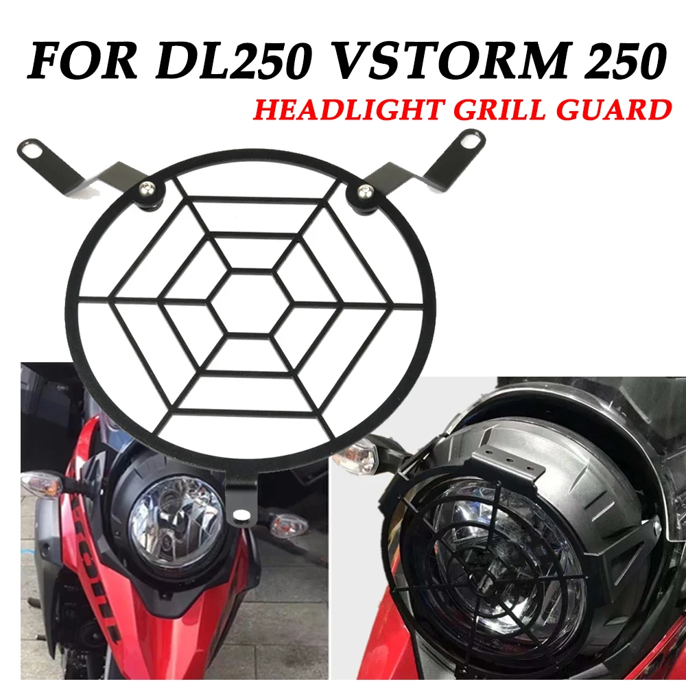 For SUZUKI DL250 V-Strom DL 250 VStrom VStrom250 Motorcycle Accessories Headlight Grill Grille Cover Protection HeadLamp Guard