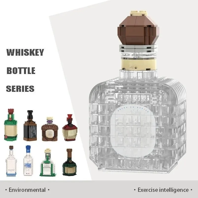 

2026 Creative Building Blocks Toys,Whiskey Bottle,Wine Bottle,Assemble Construction toys,Puzzle toys,Home Decor,Holiday gifts
