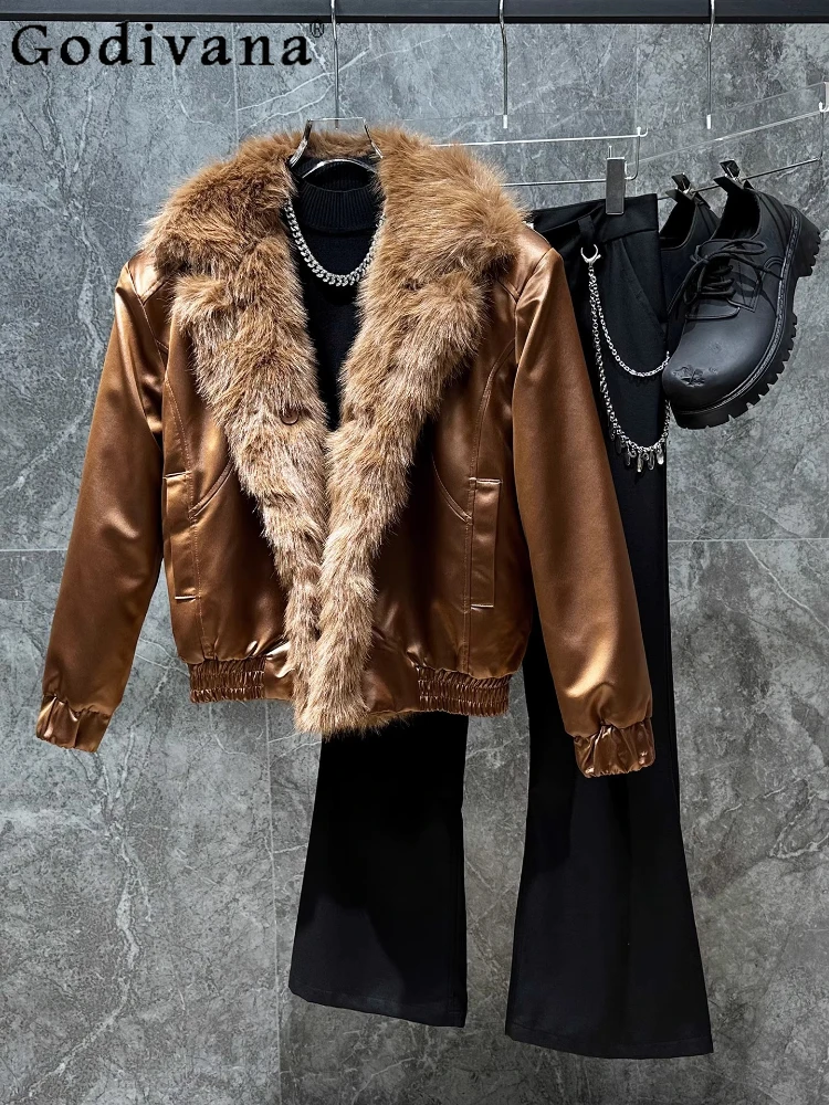 

Winter Fashion Double-sided Wear Solid Color Heavy Industry Warm Thickened Jacket Men Loose Versatile Handsome Long Sleeve Tops