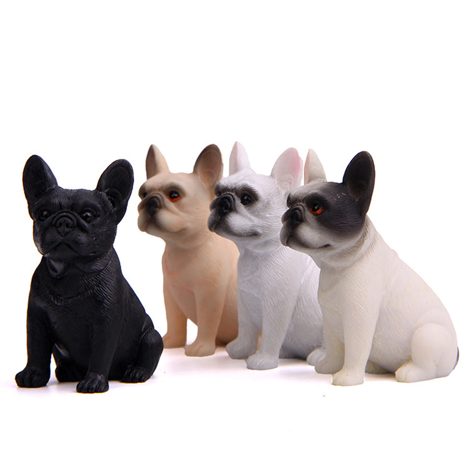 Modern Dog Figurine Table Decorations French Bulldog Statue Ornaments for Home Office Garden