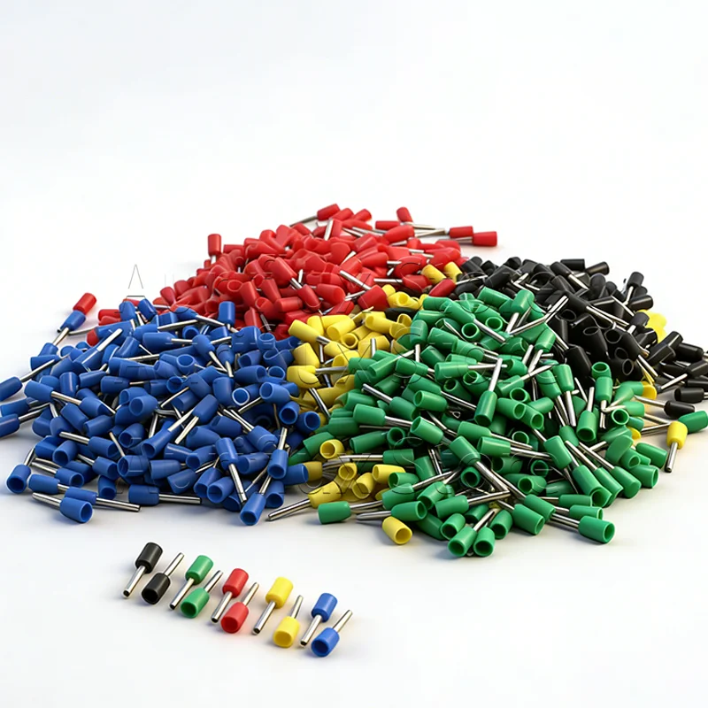 

Нейлоновые изолированные кабельные наконечники | Трубчатые обжимные гильзы | 8 AWG-1/0 AWG (8-53.5мм²), Типы E10-12 E16-12 E25-16 E35-16 E50-20 (ГОСТ Р МЭК 60352-2)