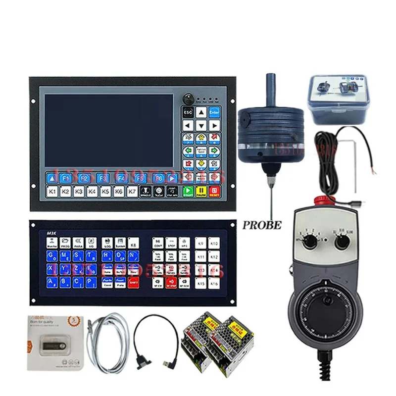 

Updated Cnc Offline Controller Kit Ddcs-expert3/4/5 Axis 3 Edge Finder latest Extended Keyboard handwheel Mpg 75w24v