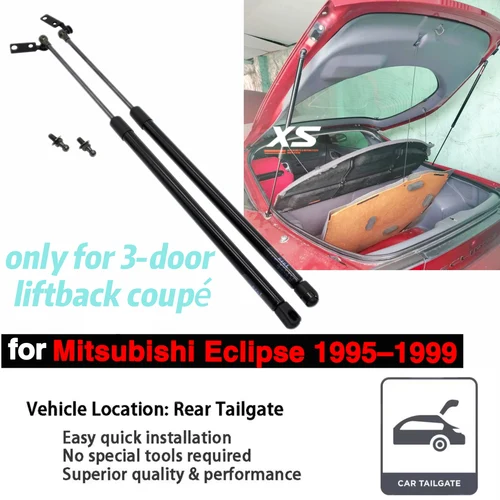 Puntales de puerta trasera para Mitsubishi Eclipse 1995-1999, soportes de elevación de escotilla trasera de maletero, varilla amortiguadora MR 100467 SR 100468 SR 100457