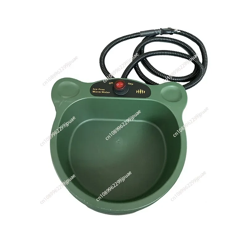 Pet Supplies Outdoor Heating Bowl Cat and Dog Food Plate Automatic Constant Temperature and Heat Preservation Water Bowl Green