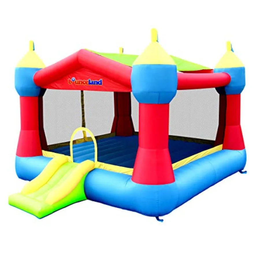 

16 ft L x 13 ft W x 10.3 ft H Inflatable Party Castle Bounce House with Basketball Hoop Removable Sun Roof UL Strong Blower Fun
