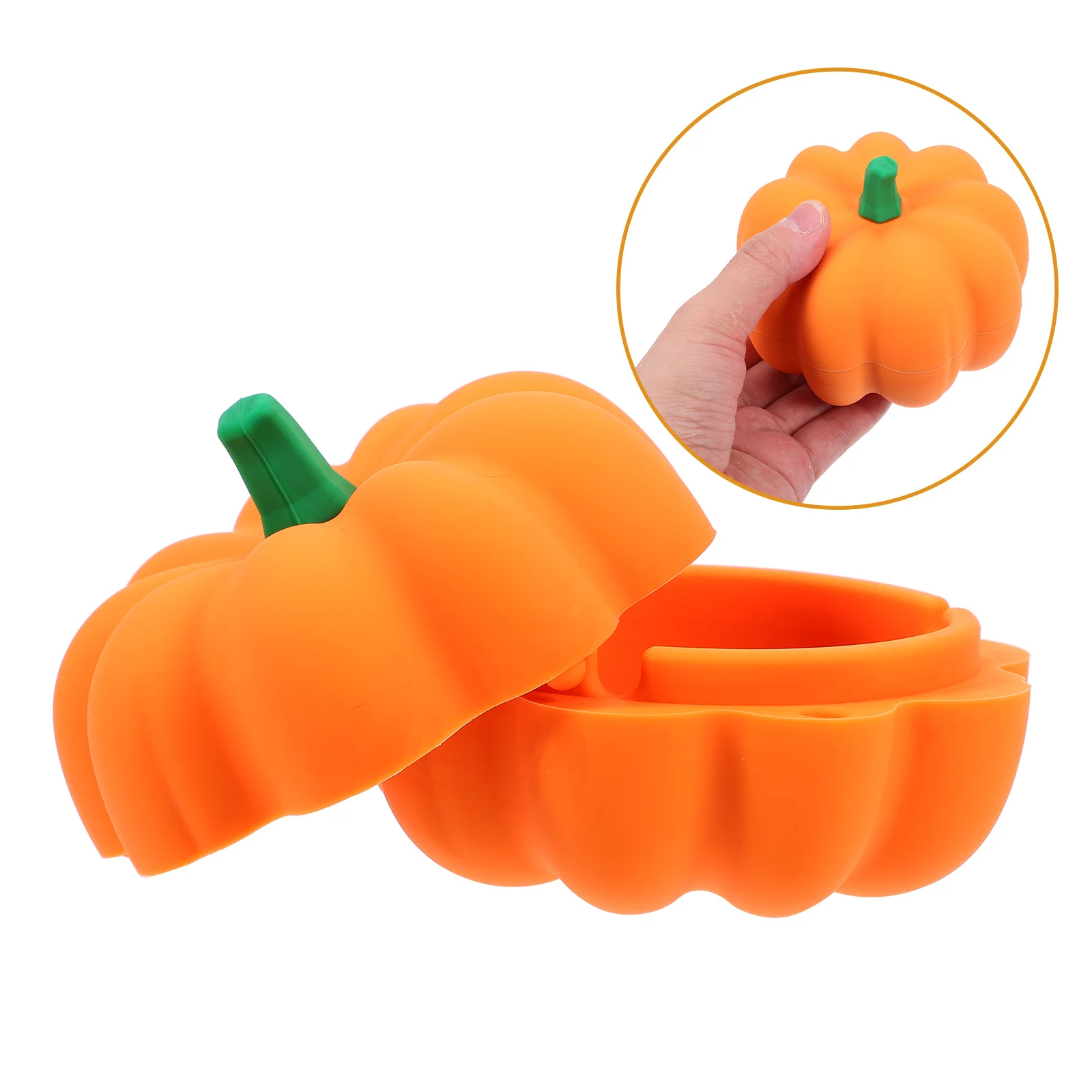

Pumpkin Shape Ashtray Silicone Desktop Ash Container Lid Stylish Smoke Holder For Office Home Party Gift Decor Accessory