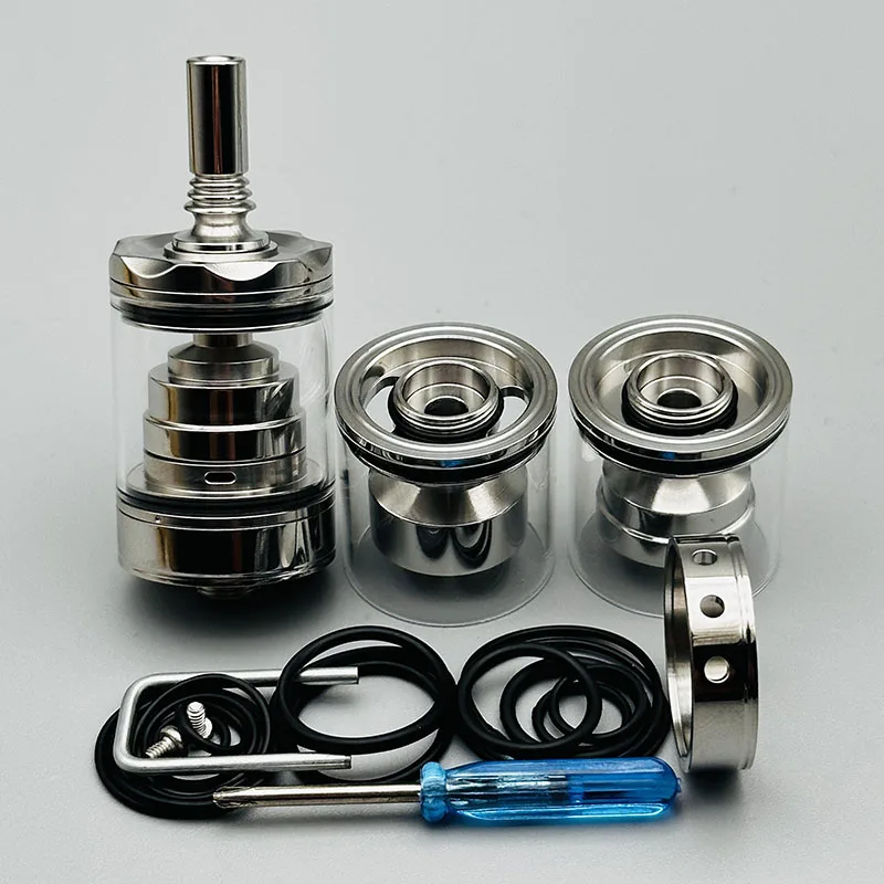 vape Diplomat Short style MTL/RDL RTA  Atomizer 23mm 316ss Mirror polishing Top Fill Single Coil Rebuildable Tank Bottom Airflow