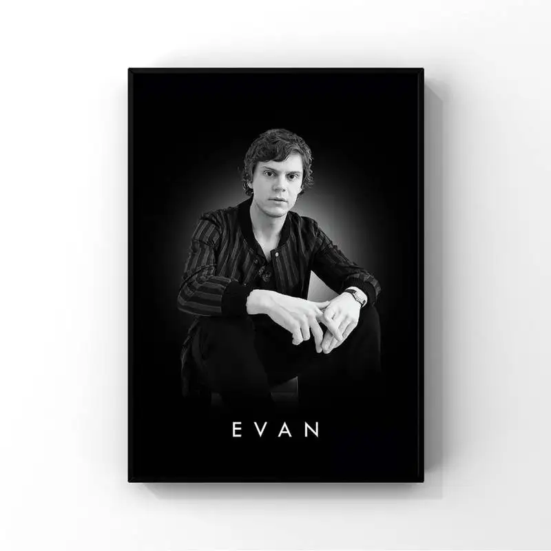 Evan Peters Actor POSTER Picture Prints Fashion Wall Canvas Art Kitchen Decor