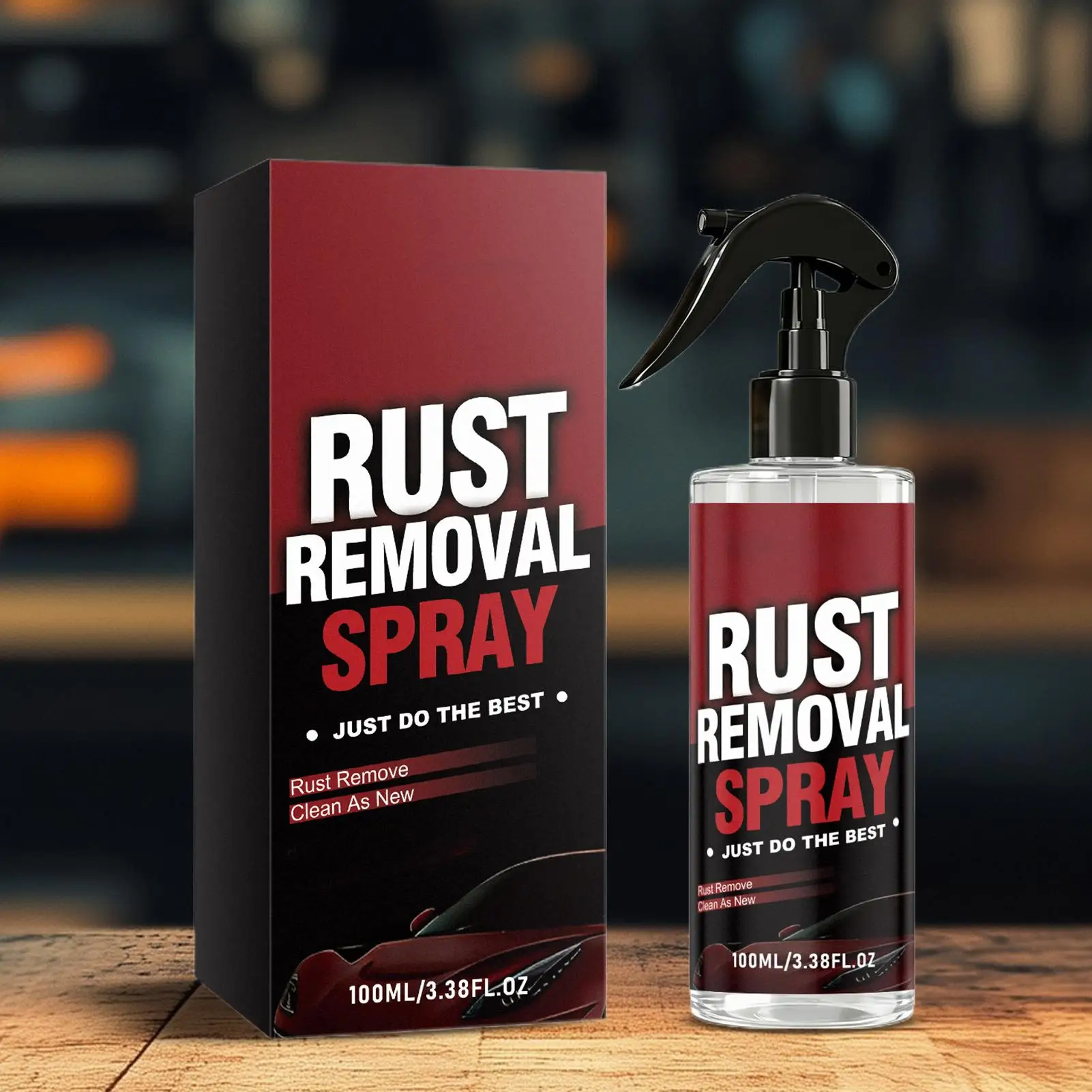 Car Rust Remover Spray 100ml Powerful Iron Powder Cleaner Metal Polishing Restoration Automotive Brake Detailing Solution