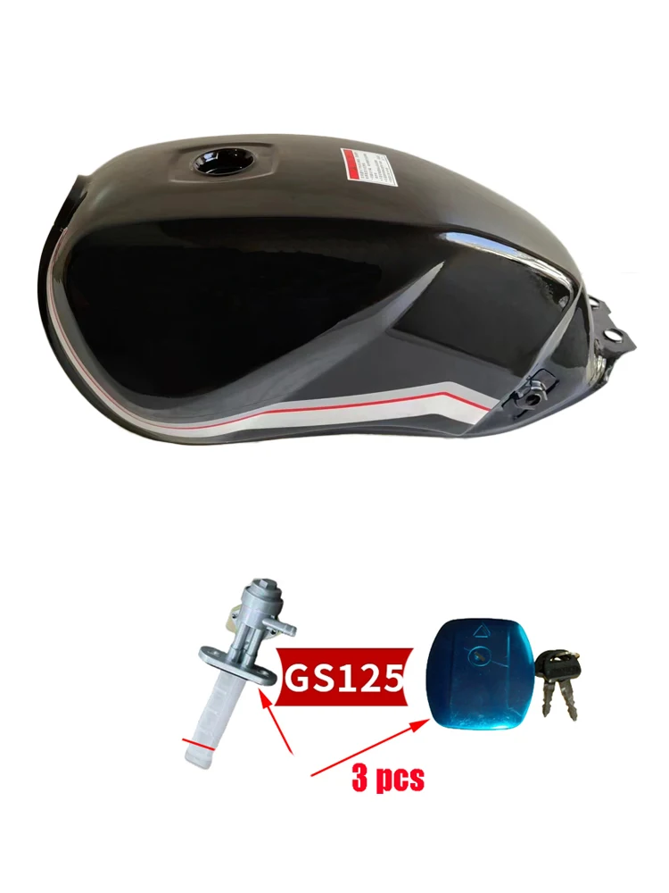 Motorcycle Fuel Tank With Tank Cap/Fuel-cock for Suzuki Haojue Lifan Qingqi Jingcheng Sanlg GS125 HJ125 QJ125 Motorbike Fuel Box