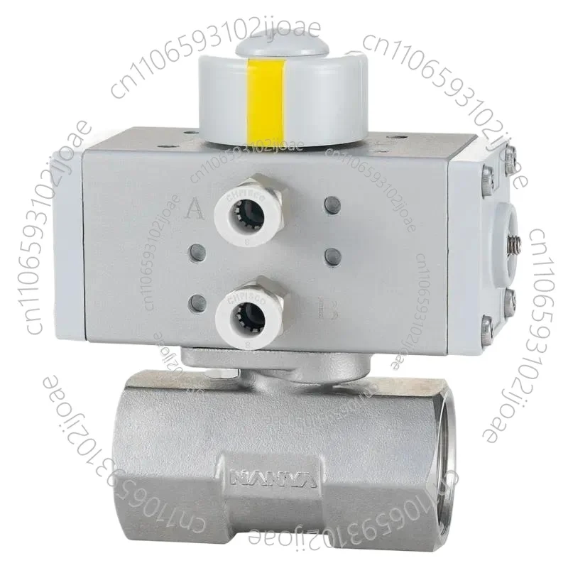 Pneumatic 316 Micro-miniature One-piece Ball Valve with Internal Thread for Confined Spaces Import Substitute for Q611F-16P1