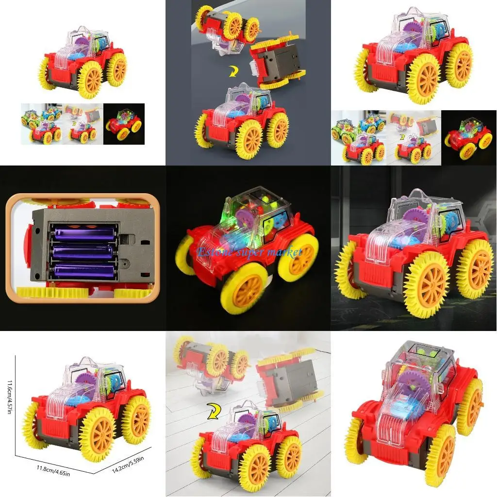 

090B Electronic Rotating Stunt Car Toy with Music & Light Children Interactively Toy