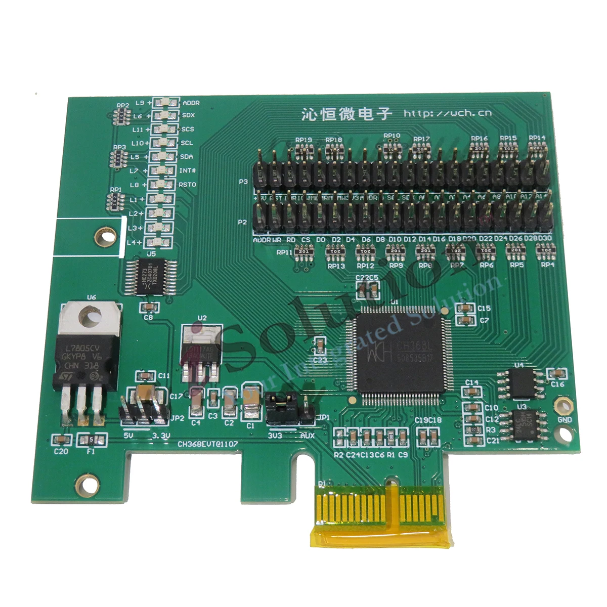 CH368  CH368L CH368L-EVT PCIE Development Board Evaluation Learning Board PCIe Bus to 32-bit 8-bit Local Bus