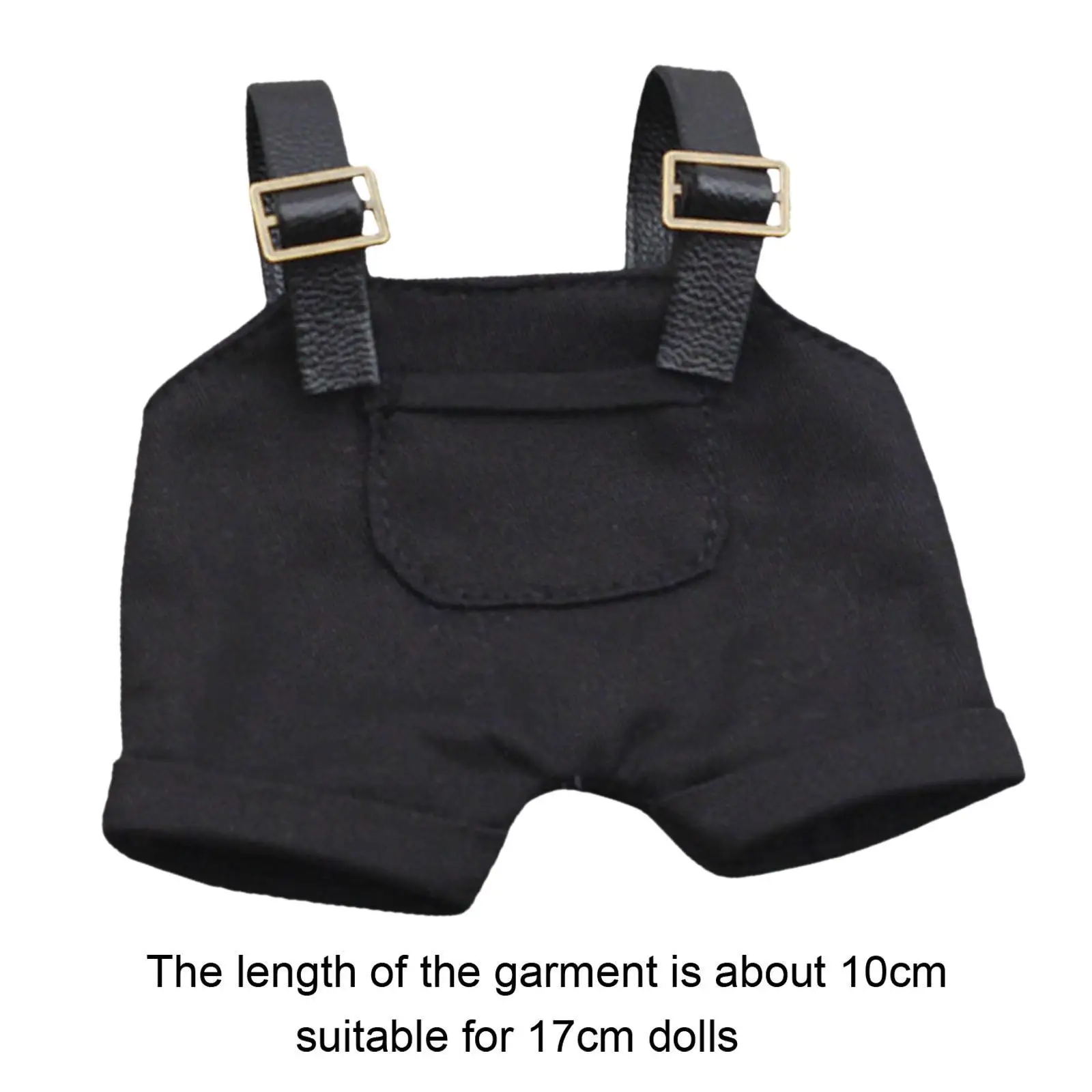 Doll Pants Miniature Soft Fabric Overall Bib Trousers Fashion Dress Up Clothing Accessories for