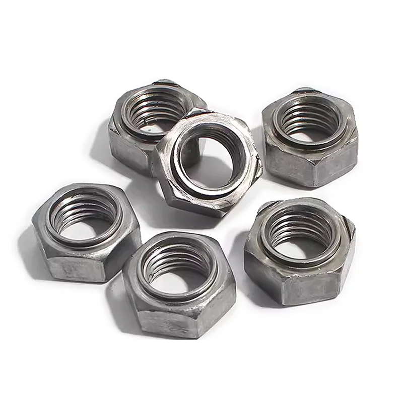 Carbon Steel Natural Finish Hex Weld Nuts M6/8/10/12, Spot/Step Weld Nuts. Ideal for Metal Sheet Fixing & Industrial Assembly