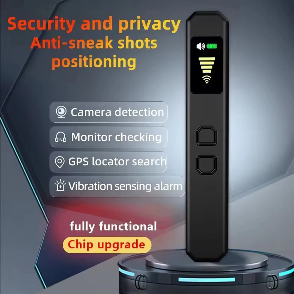 S6 pro guarda anti-vigilância portátil detecta câmera/bug/rastreador gps 10m scanner 30 horas de execução diurna para hotel viagem segurança em casa