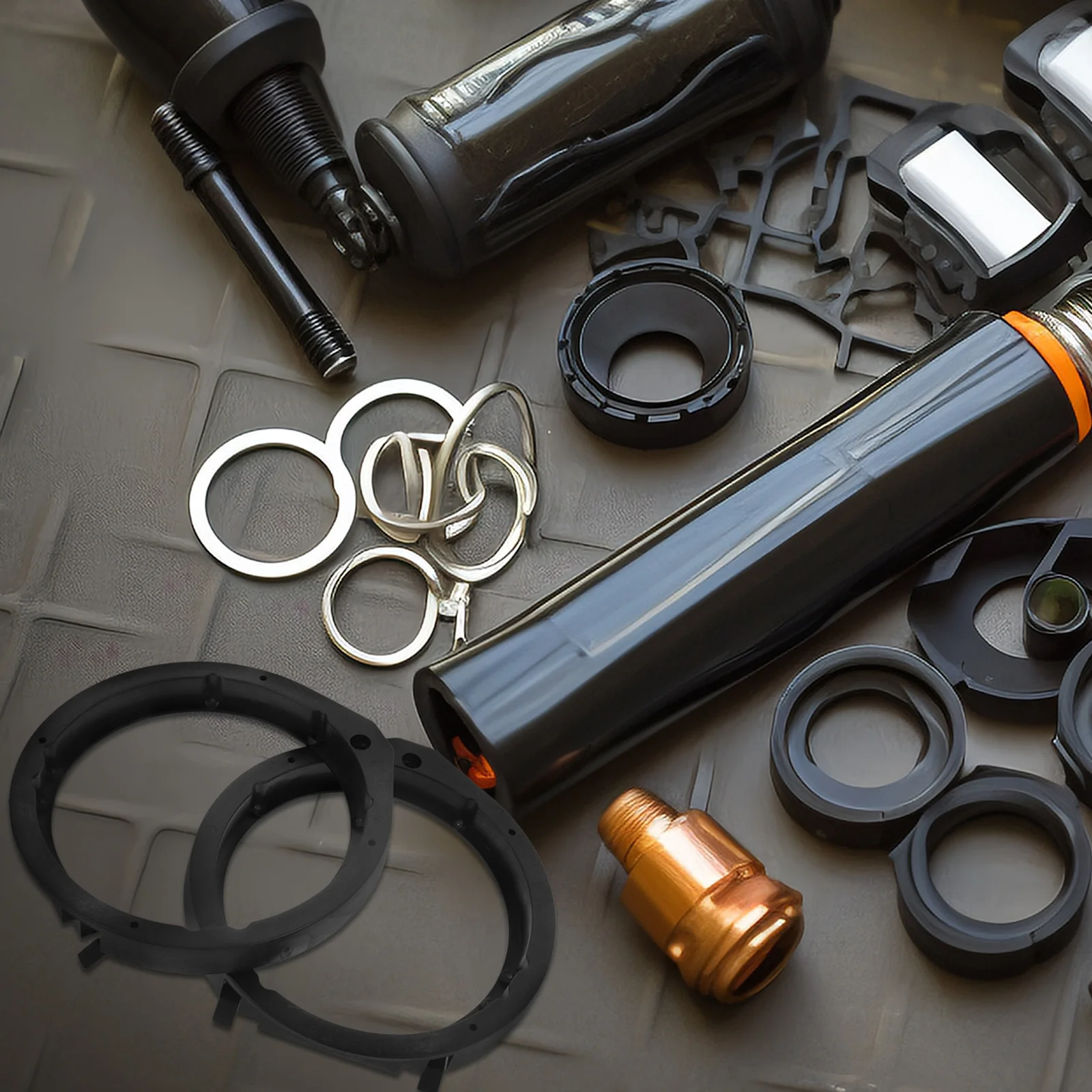 

1 Pair 6.5 Inch Car Spacer Rings Durable Stereo Adapter For Vehicle Audio Upgrade Smooth Finish Speaker Accessories Precision