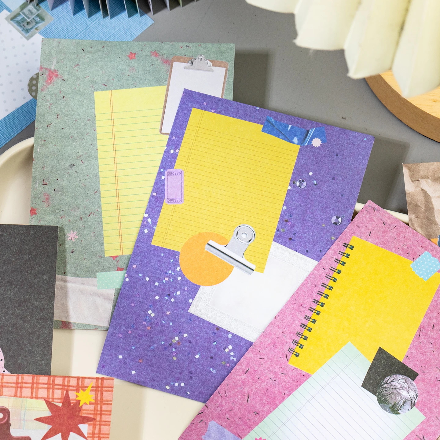 Finished Collage Writable Sticker Book Art Set, Decor Supplies for Photo Albums, Water Bottles & Junk Journals