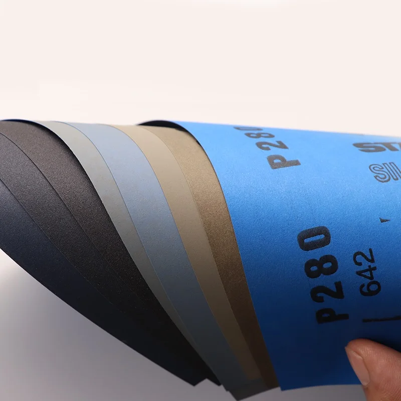 กระดาษทรายแบบเปียกและแห้ง ชุดกระดาษทรายขัดเงาสำหรับรถยนต์ โลหะ พลาสติก ขนาดเม็ดทราย 220-7000