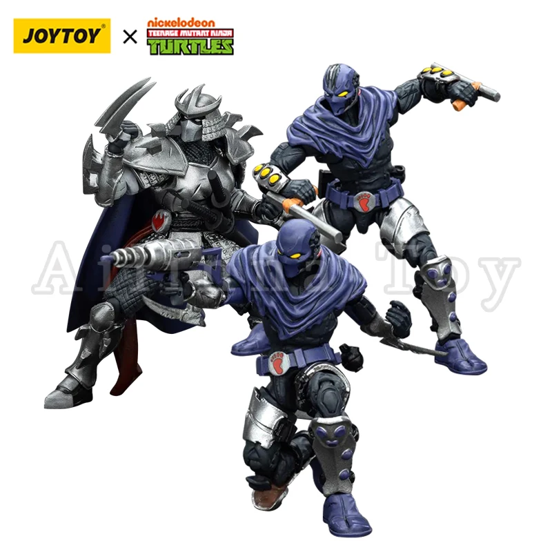 [Exclusivo de Asia] JOYTOY 1/18 figura de acción tortugas trituradora pie Clan Anime juguete