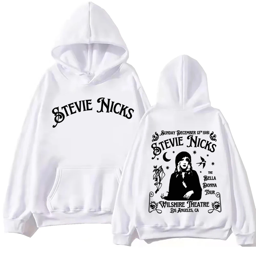 Stevie Nicks 2024 Tour Hoodie Harajuku  Pullover Tops Man Woman Sweatshirt Fans Gift