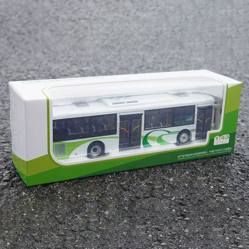 Diecast 1:43 Sunwin/Shanghai Pudong Alloy Public Transport Bus Model Adult Gift Desktop Collection Replica Toy