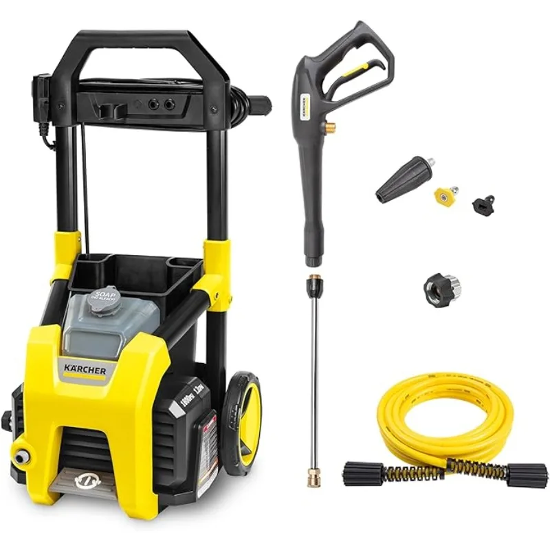 

Kärcher K1800PS Max 2250 PSI Electric Pressure Washer with 3 Spray Nozzles - Great for cleaning Cars, Siding, Driveways, Fencing