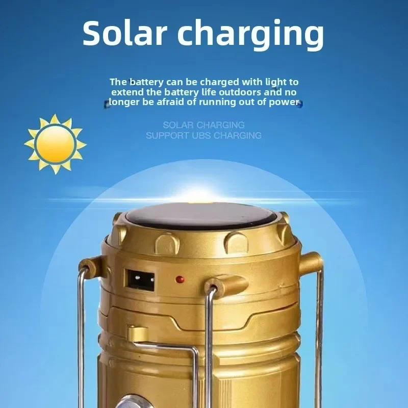

Camping Light Solar Charging LED Camping Tent Light Multifunctional Stretching Lithium Battery Life