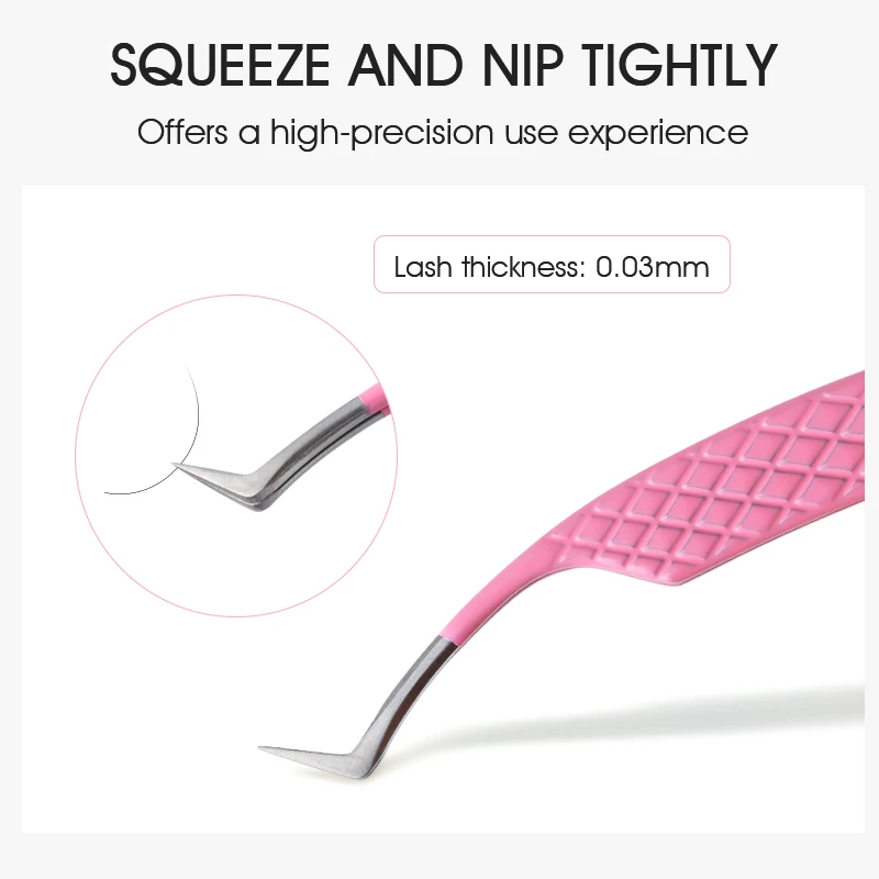 NATUHANA New Type Eyelash Extension Tweezers  For Lash Artists We can to print your logo