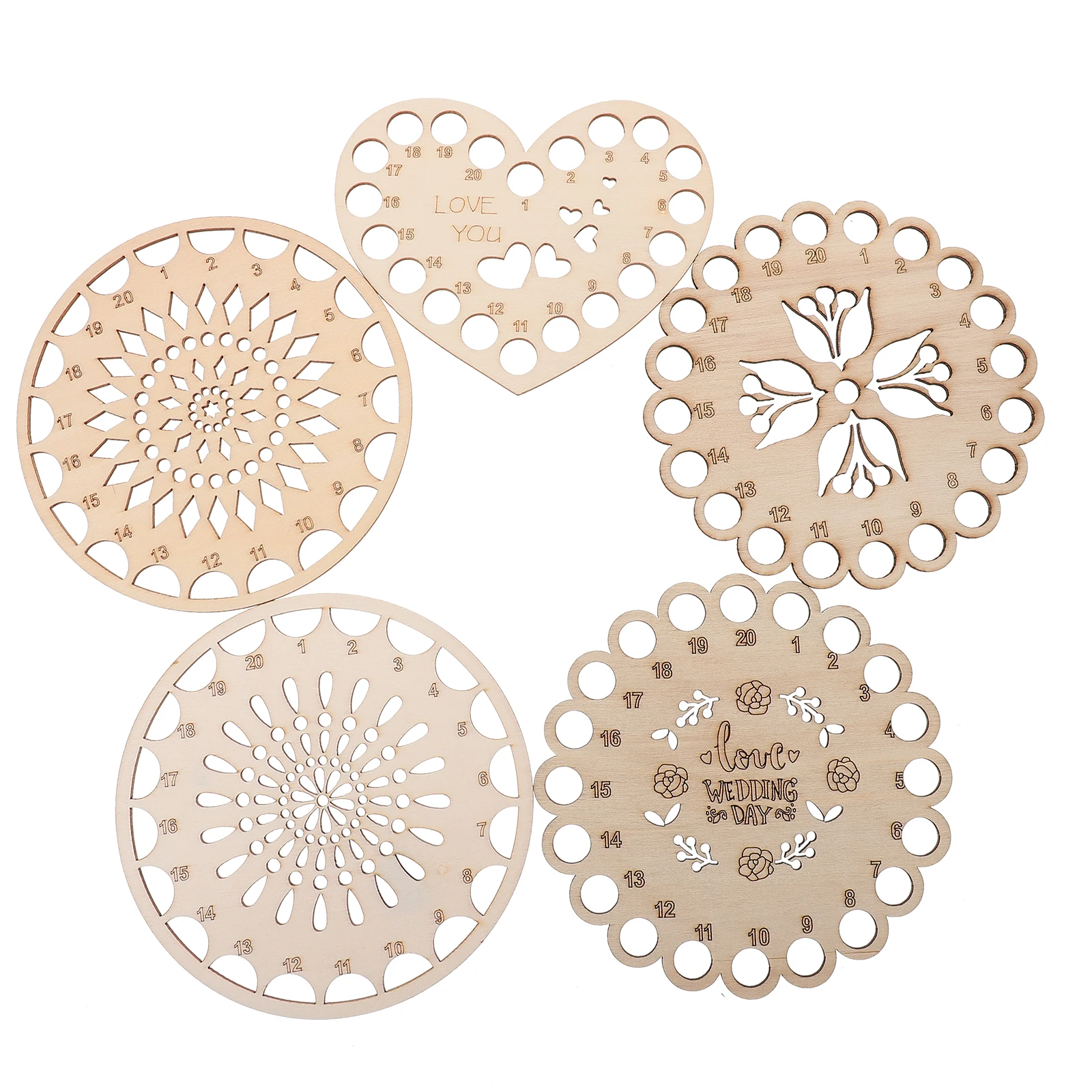 

5pcs Wooden Embroidery Cross Stitch Yarn Storage ganizing Board Sewing Thread Floss Holder Tool Plate LT071 H Supplies