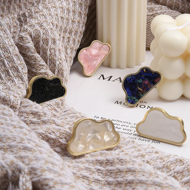 مقبض كابينة درج الباب الأثاث مقبض المطبخ نجمة سحابة شكل شل مقابض درج خزانة الأثاث مقابض المطبخ #2