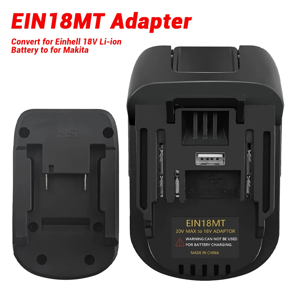 Adapter-Konverter für Dewalt/Milwaukee/Bosch/Einhell 18V Li-Ionen-Akku, für Parkside X20V Akku, zur Verwendung mit Makita 18V Li-Ionen-Werkzeugen – Detail 2